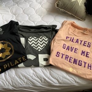 Lot of Club Pilates Shirts M NWT Never Worn